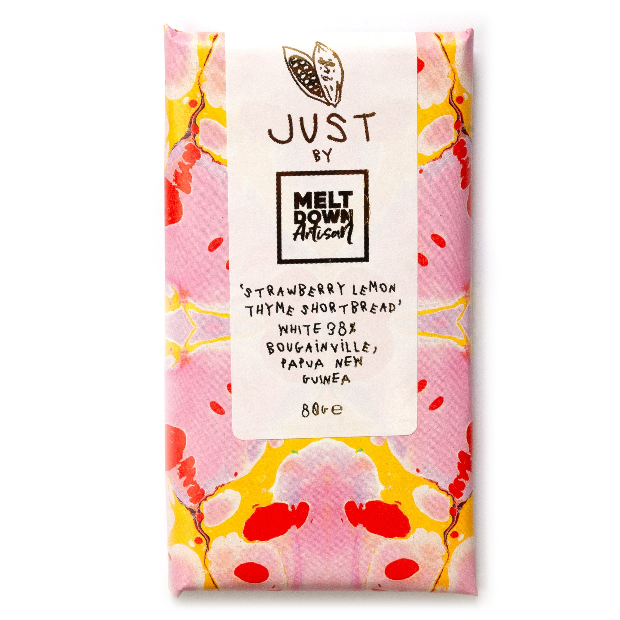 Strawberry Lemon Thyme Shortbread White Chocolate