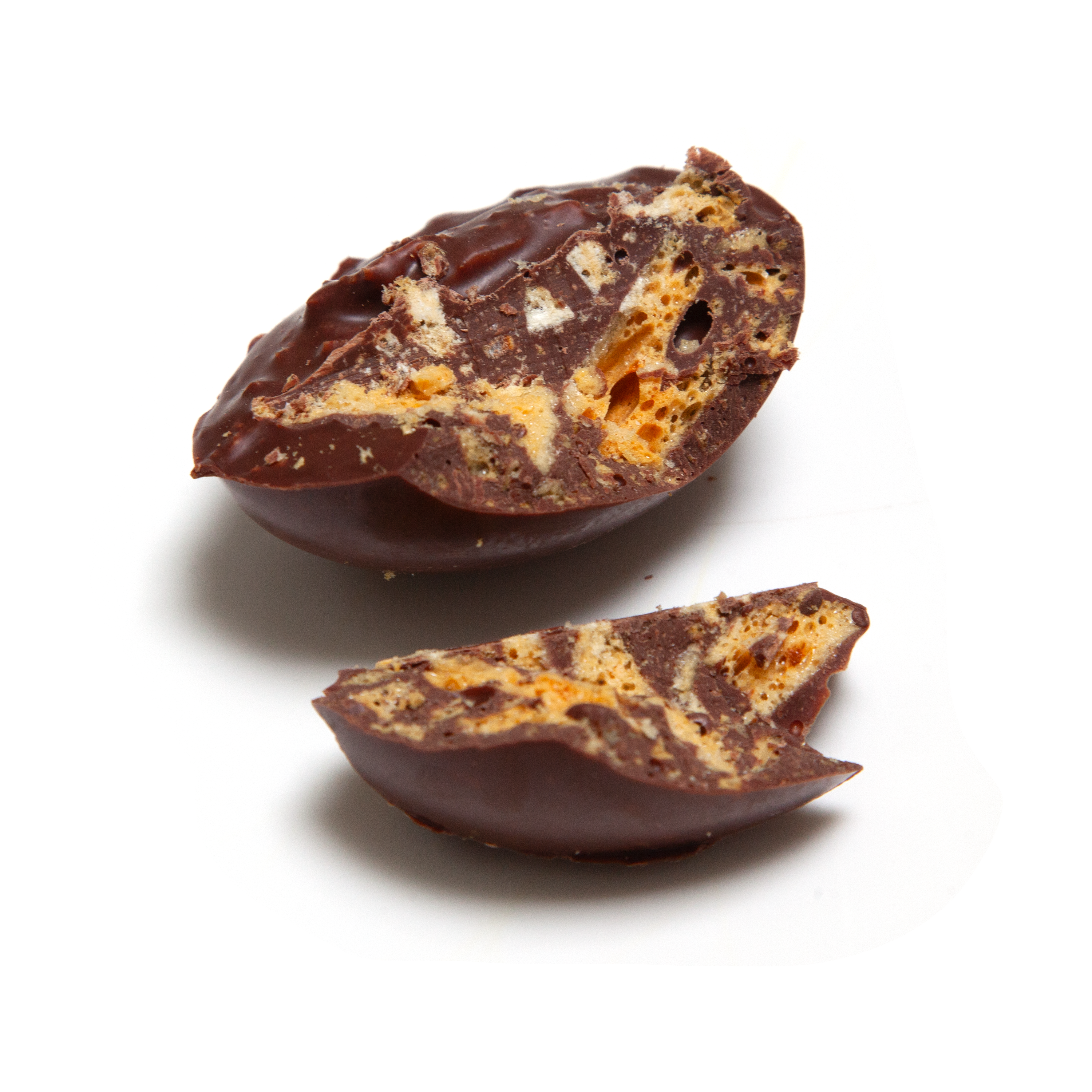 Dark Honeycomb Crunch Half Egg