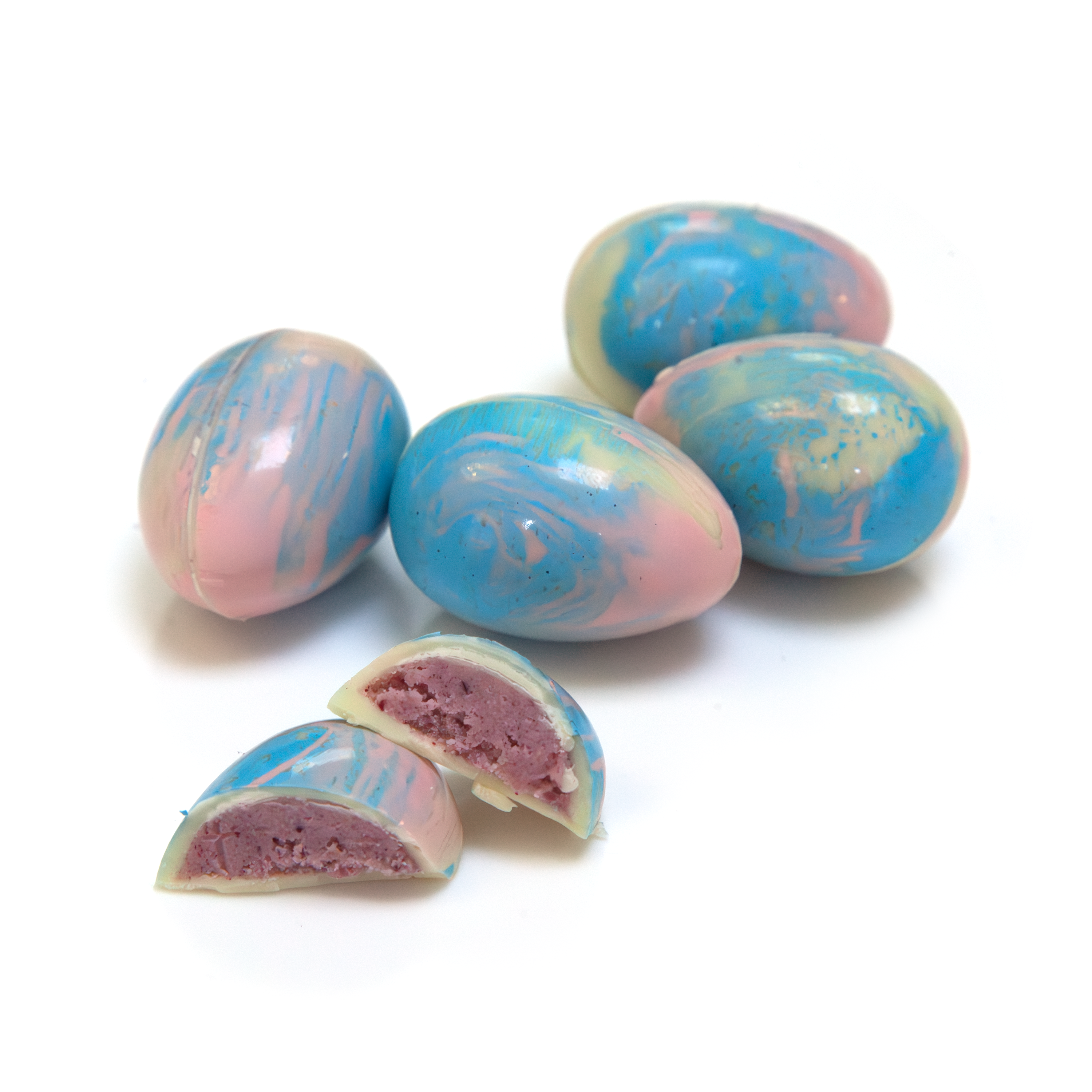 Boysenberry Macadamia Praline Mini Eggs