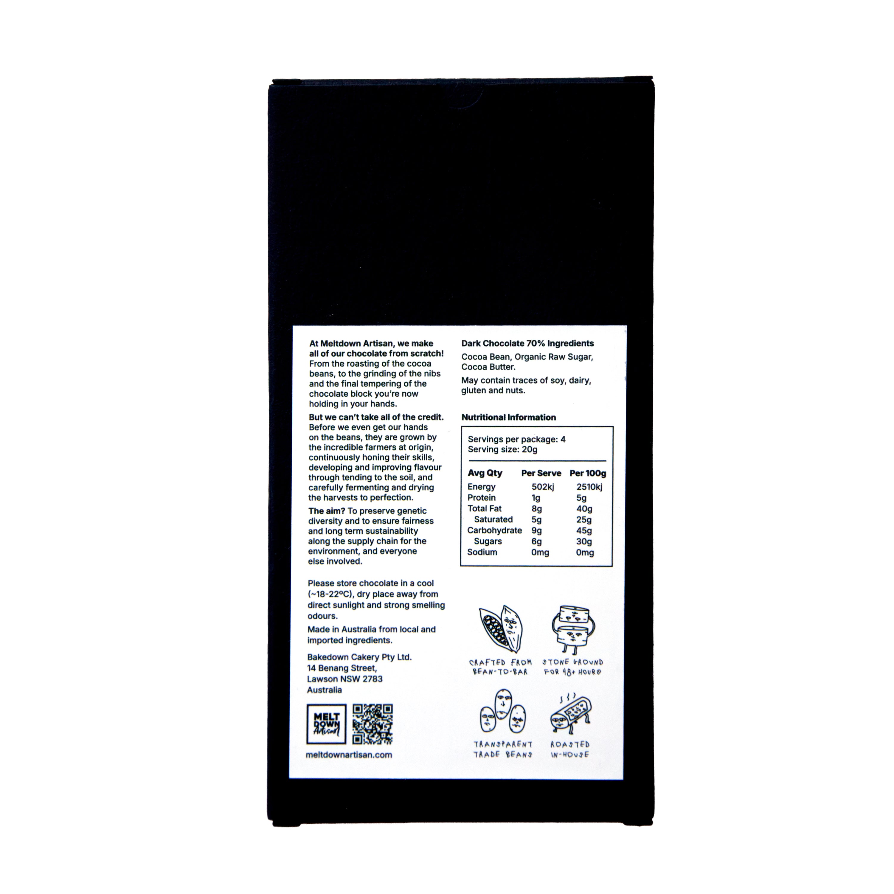 Limited Edition: Peru 'SISA' Origin 70% Dark Chocolate
