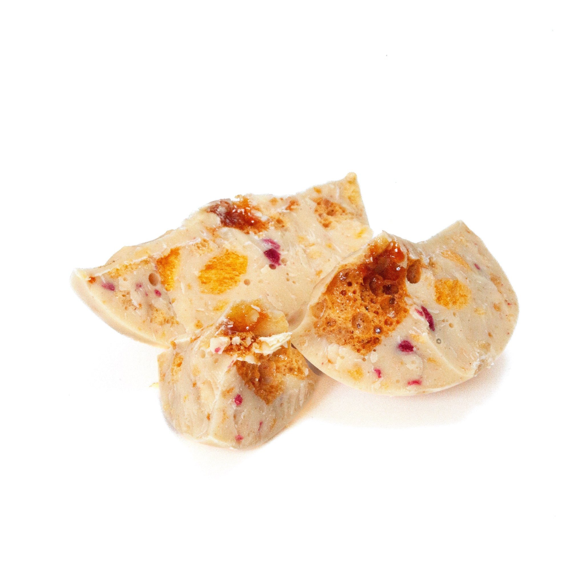 Peach Raspberry and Honeycomb Egg