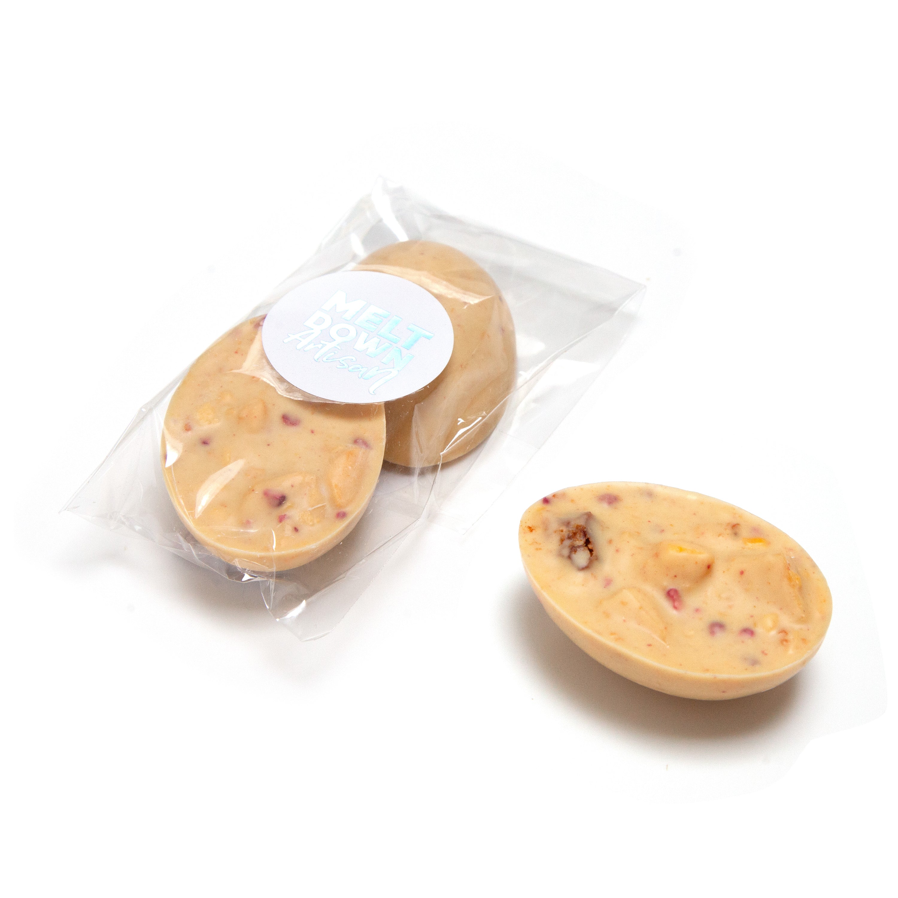 Peach Raspberry and Honeycomb Egg