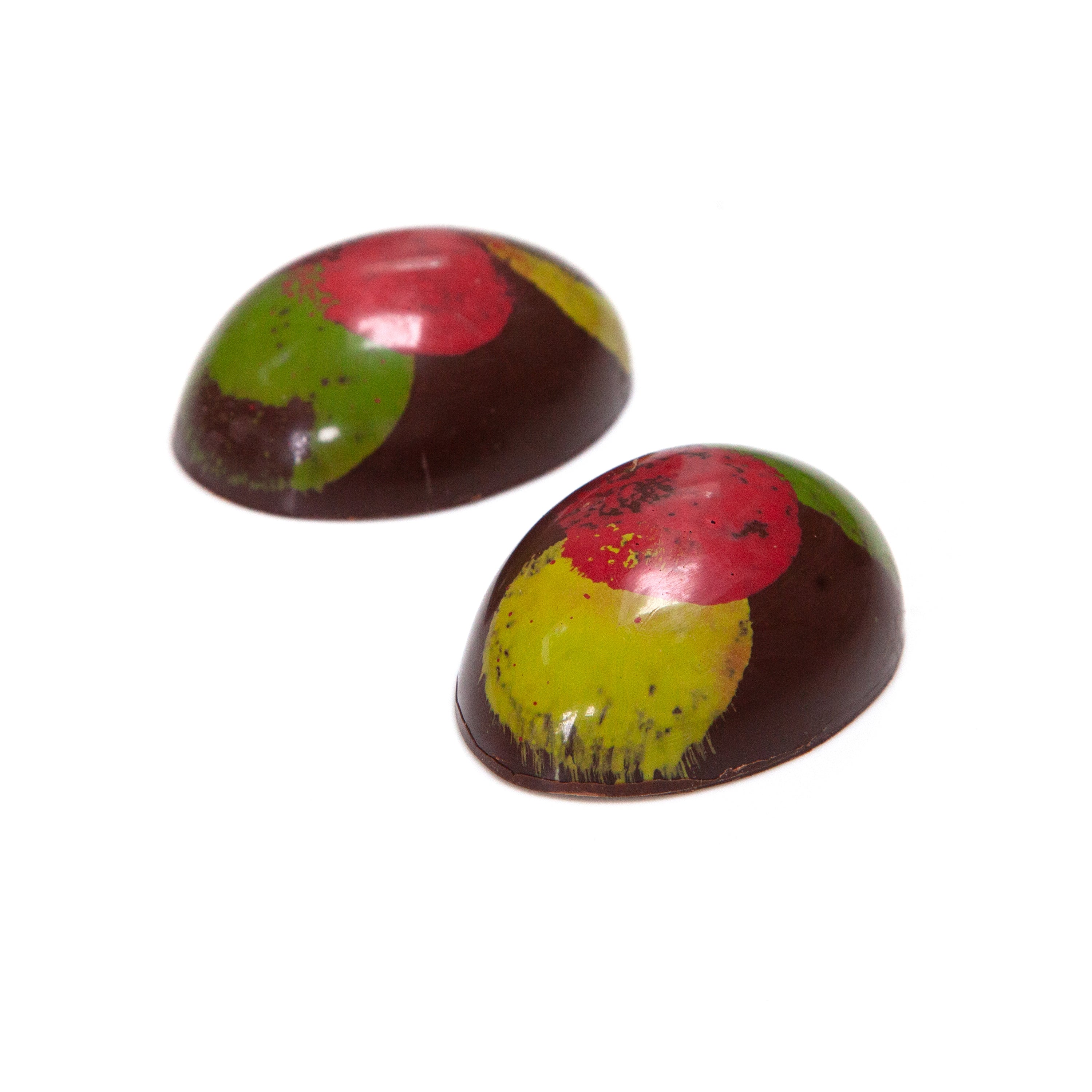 Raspberry Tonka Caramel with Pistachio Praline Egg