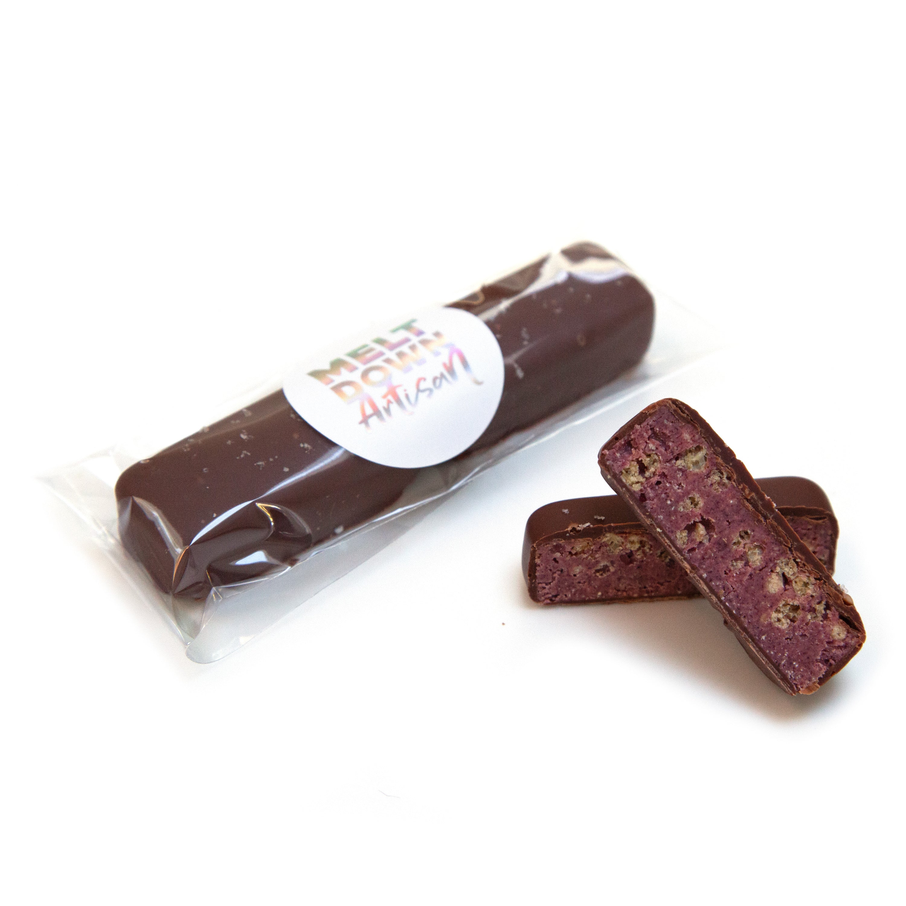 Beetroot Blackcurrant Crunch Praline Snack Bars