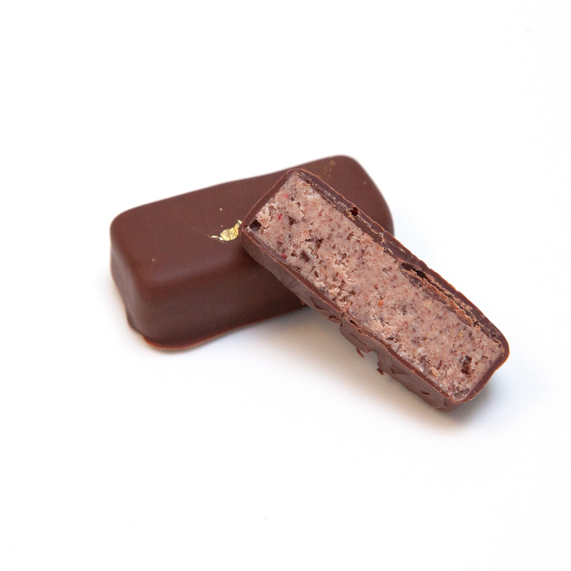 Strawberry Miso Hazelnut Macadamia Crunch Praline Snack Bars
