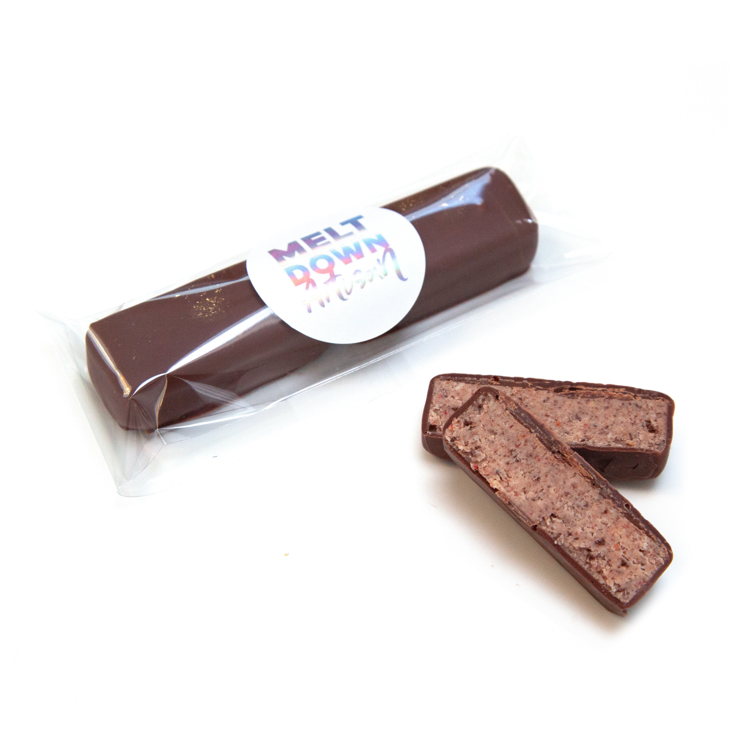 Strawberry Miso Hazelnut Macadamia Crunch Praline Snack Bars