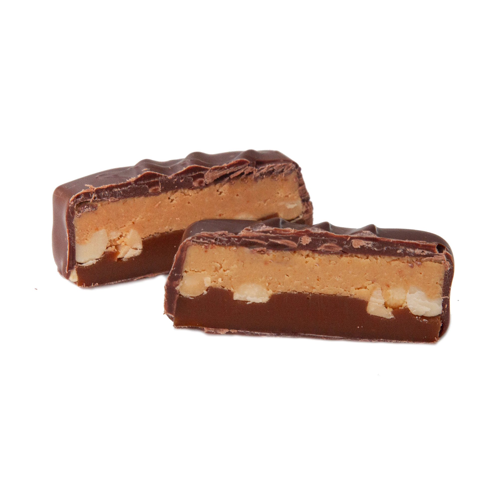 Chewy Caramel Peanut Praline Snack Bars